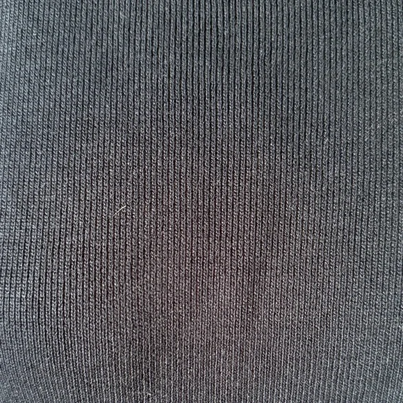 Navy and Blue Striped Puff Sleeve top - mix media - sweater and cotton - Picture 2 of 5